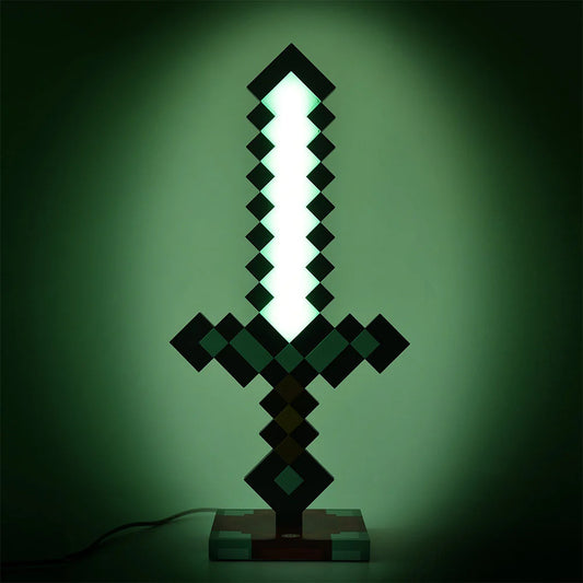 Minecraft 3D сэлэм хэлбэртэй ширээний гэрэл