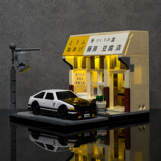 Fujiwara Tofu Shop + RC Car (1:64)